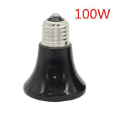 Conical Ceramic Heat Emitter for Reptiles — E27 No-Light Bulb, 25W–100W