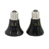 Conical Ceramic Heat Emitter for Reptiles — E27 No-Light Bulb, 25W–100W