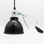 300W Dome Reptile Lamp Fixture — Aluminum Reflector Heat Lamp Stand, E27