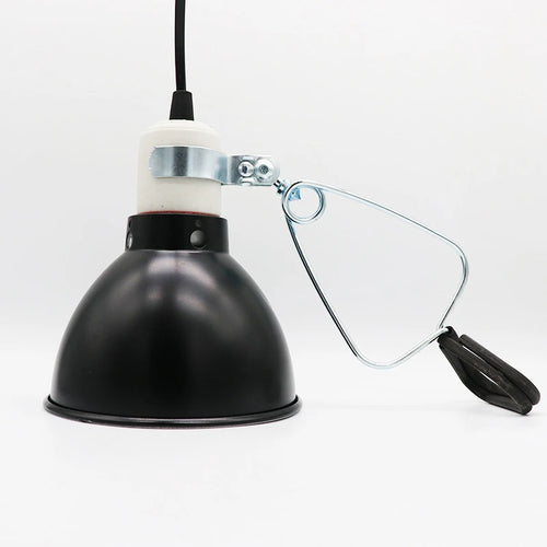 300W Dome Reptile Lamp Fixture — Aluminum Reflector Heat Lamp Stand, E27