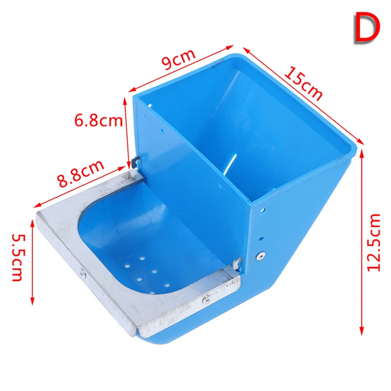 Rabbit Feed Hopper — Anti-Spill Cage Feeder, 4 Sizes