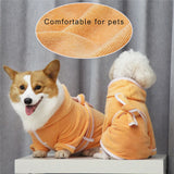 Microfiber Dog Bathrobe with Belt — Super Absorbent Fast-Drying Jacket, S–3XL