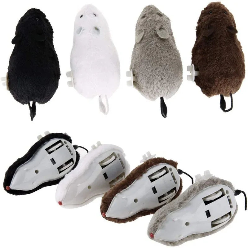 Plush Running Rat Toy — Motorized Chase Toy for Cats & Dogs