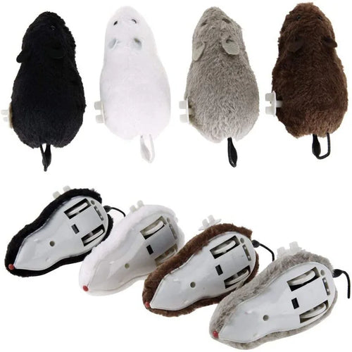 Plush Running Rat Toy — Motorized Chase Toy for Cats & Dogs