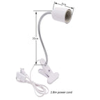 UVA/UVB Clip-On Heat Lamp Kit — Adjustable E27 Basking Light for Reptiles