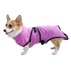 Hooded Pet Bathrobe — Microfiber Quick-Dry Wrap with Built-In Hood