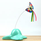 Electric Auto-Rotating Butterfly Toy — Fluttering Cat & Kitten Toy
