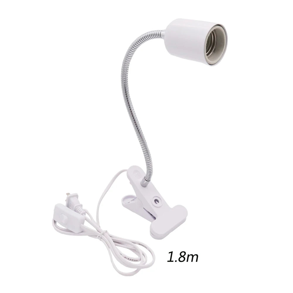 UVA/UVB Clip-On Heat Lamp Kit — Adjustable E27 Basking Light for Reptiles