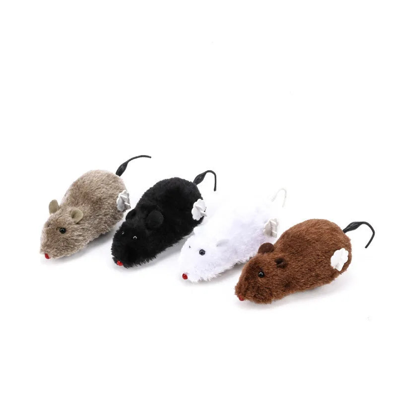 5-Pack Feather Wand Cat Teaser Toy Set with Bell & Mouse Cage — Colorful Stick Toys for Cats