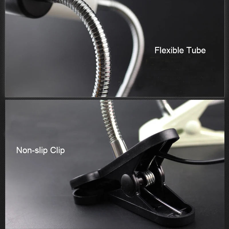 UVB Reptile Basking Lamp Kit — Clip-On E27 Holder for Turtles & Lizards