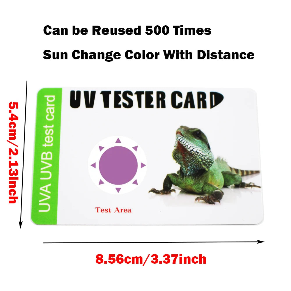 Reptile UVB 10.0 Desert Bulb — 13W Fluorescent Lamp with UVB Test Card