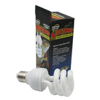 Reptile UVB 10.0 Desert Bulb — 13W Fluorescent Lamp with UVB Test Card