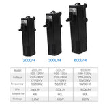 Low Water Level Turtle Tank Filter with Oxygen Pump 8W