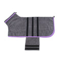 Microfiber Dog Bathrobe — Adjustable, Super Absorbent Drying Coat, XS–3XL