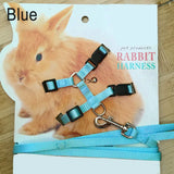 Soft Rabbit Harness & Leash Set — Adjustable Traction Rope with Bell