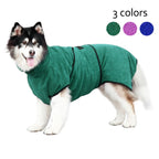 Hooded Pet Bathrobe — Microfiber Quick-Dry Wrap with Built-In Hood