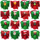Snowman & Deer Christmas Bowtie Accessories (50 or 100 Pack)