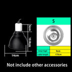 Anti-Scald Reptile Lamp Dome — Protective E27 Fixture, 300W Max
