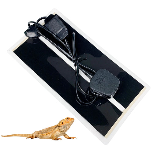 Reptile Heat Mat with Built-In Thermostat — Under-Tank Warming Pad, 5W-35W