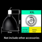 Anti-Scald Reptile Lamp Dome — Protective E27 Fixture, 300W Max
