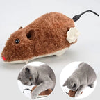 Plush Running Rat Toy — Motorized Chase Toy for Cats & Dogs