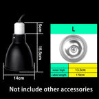 Anti-Scald Reptile Lamp Dome — Protective E27 Fixture, 300W Max