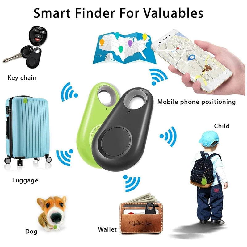Smart Bluetooth GPS Tracker for Keys, Pets & Luggage