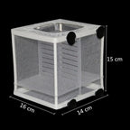 Hanging Aquarium Breeding Isolation Net (Fish Fry Nursery, Tank Divider)
