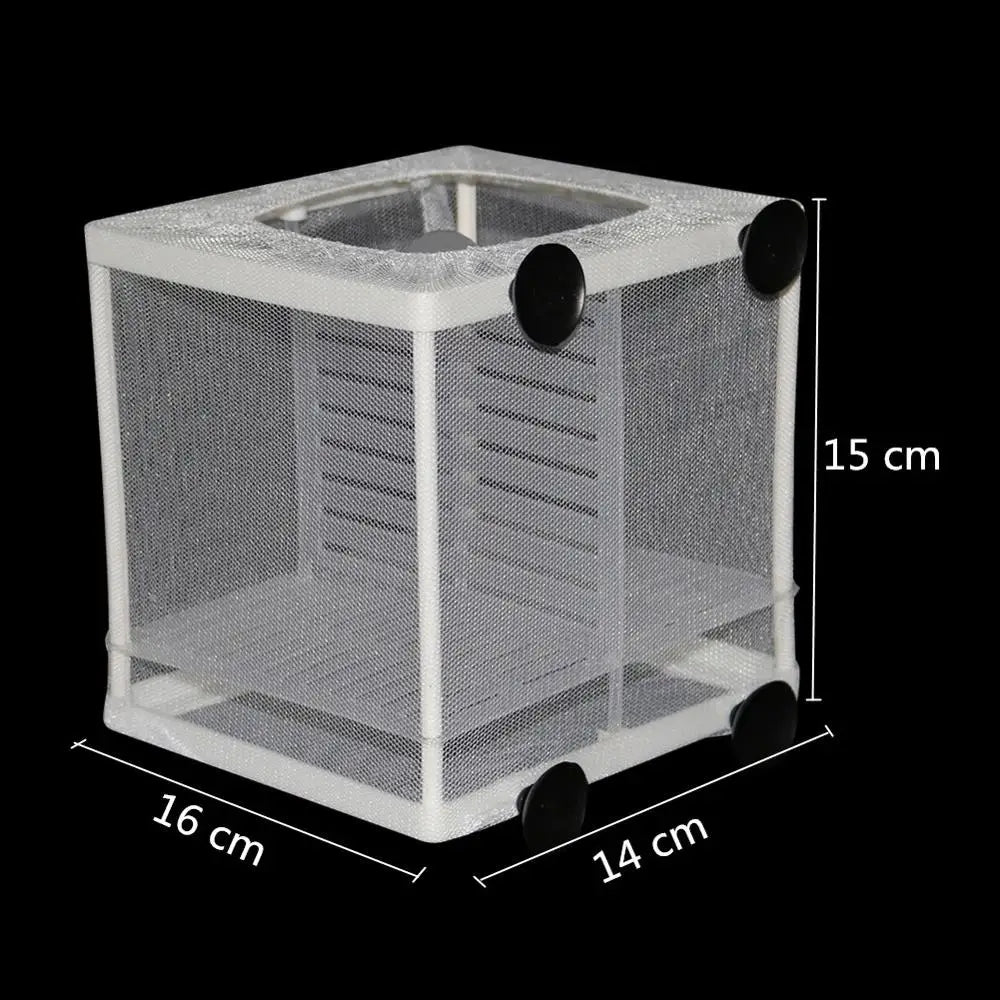 Hanging Aquarium Breeding Isolation Net (Fish Fry Nursery, Tank Divider)