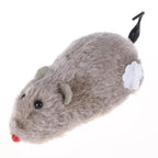 Wind-Up Plush Mouse Cat Toy — No-Battery Clockwork Chase Toy
