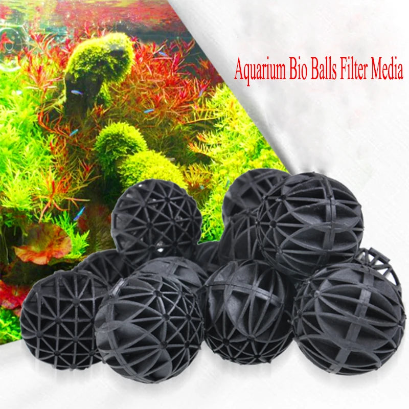 Aquarium Bio Ball Filter Media 10–100 Pack Wet/Dry