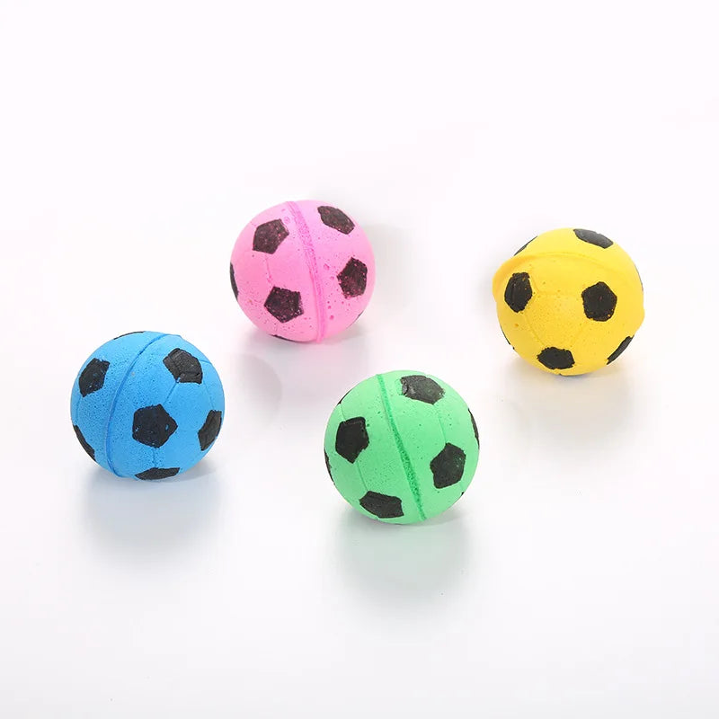 Squeaky Latex Football Dog Toy