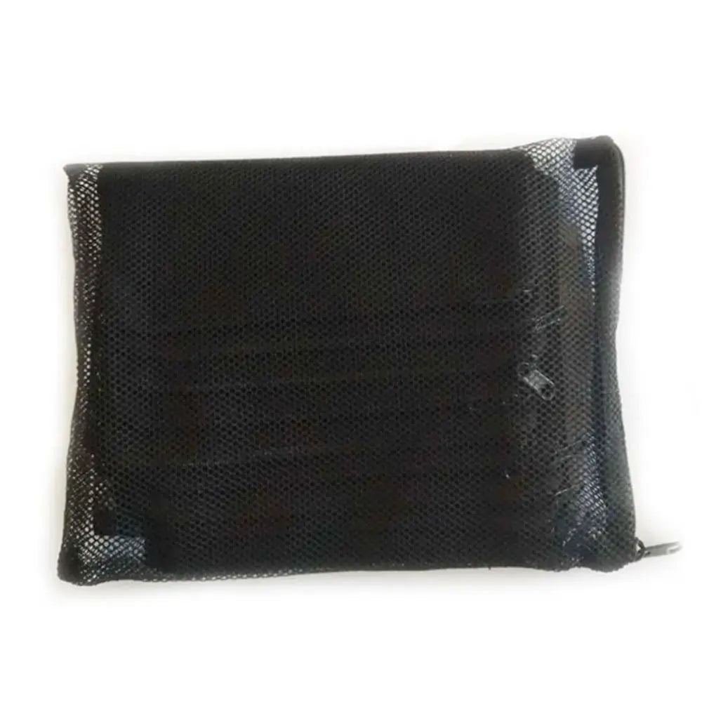 Reusable Aquarium Filter Net Bags (Black Nylon Mesh, Zip Closure)