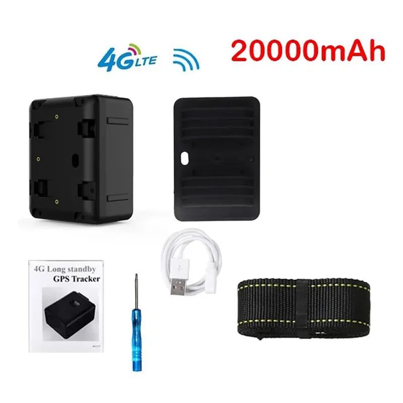 4G GPS Livestock Tracker for Sheep, Cattle & Horses with 20,000mAh Battery