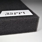 Aquarium Biochemical Filter Foam Sponge (15–50 PPI, Black, Cut-to-Size)