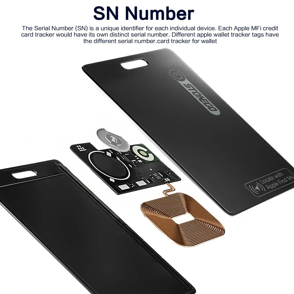 Ultra-Thin IP68 Waterproof GPS Tracker for Pets & Keys - Apple Find My (iOS)