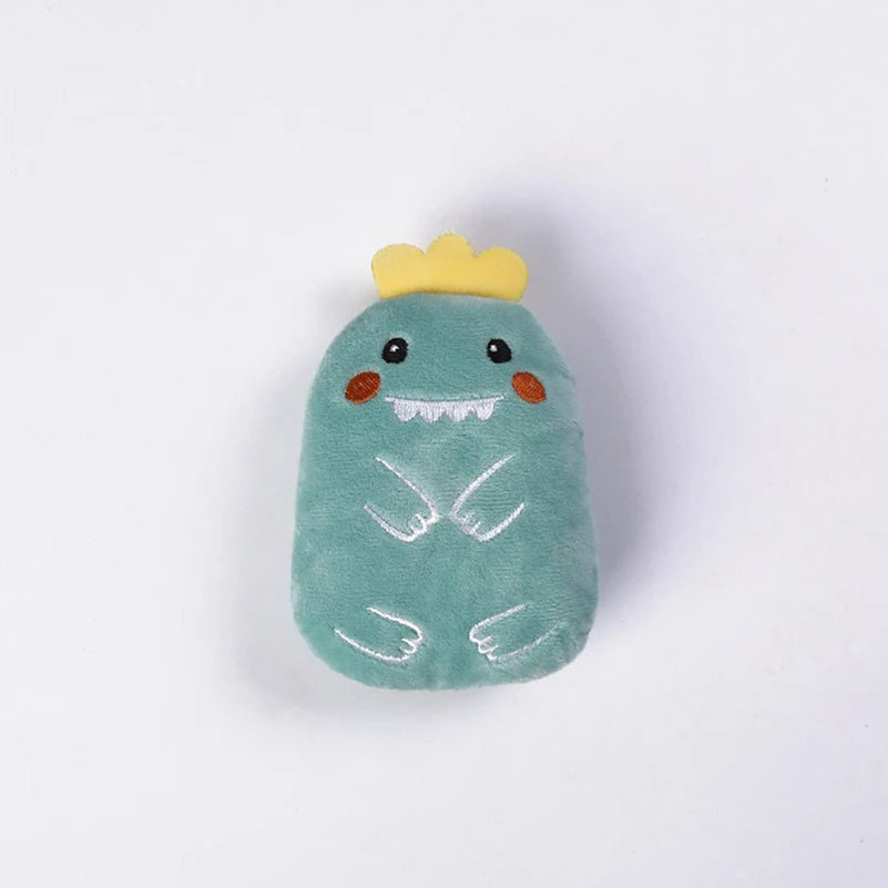 Cartoon Animal Plush Cat Chew Toy — Bite-Resistant Teething Relief