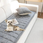Faux Fur Dog Couch Cover with Non-Slip Backing