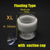 Acrylic Aquarium Fish Feeding Ring (Anti-Drift, Transparent, Floating)