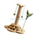 Pendant Cat Scratching Post with Interactive Track — Fun Scratcher for Indoor Cats