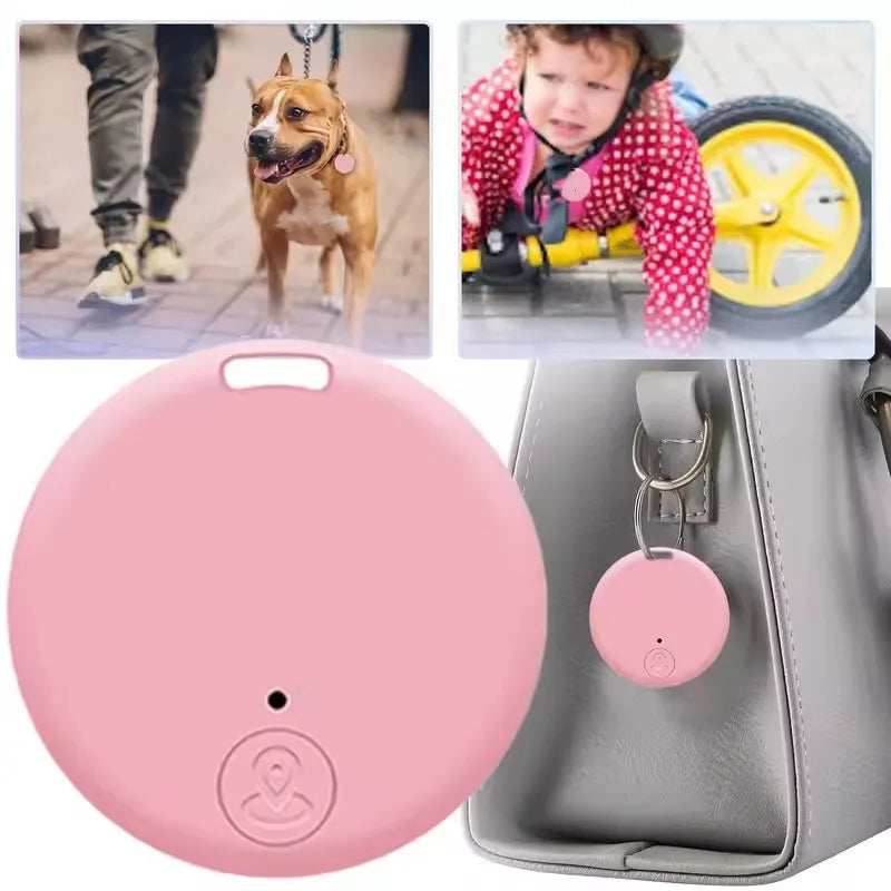Mini Bluetooth Smart Tag Keychain with Anti-Loss Alarm - GPS Tracer for Pets, Kids & Keys