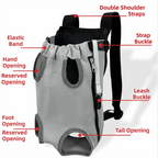 Portable Dog Front Carrier Bag (Breathable Mesh, Double Shoulder)