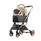 Separable Pet Stroller with Detachable Multifunctional Bag — One-Click Fold Cat & Dog Travel Cart
