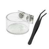 Magnetic Feeding Dish Set for Jumping Spiders — No-Wobble Acrylic Bowl