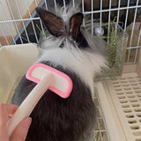 Silicone Pet Grooming Comb — Gentle Brush for Rabbits & Guinea Pigs