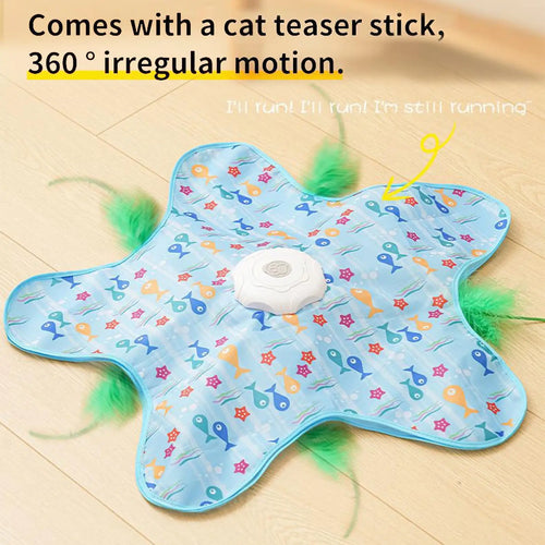 Star-Shaped Automatic 3-Speed Cat Toy — Chew-Proof Mental Stimulation Trainer