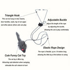 Retractable Hanging Mouse Cat Toy (Multipack)