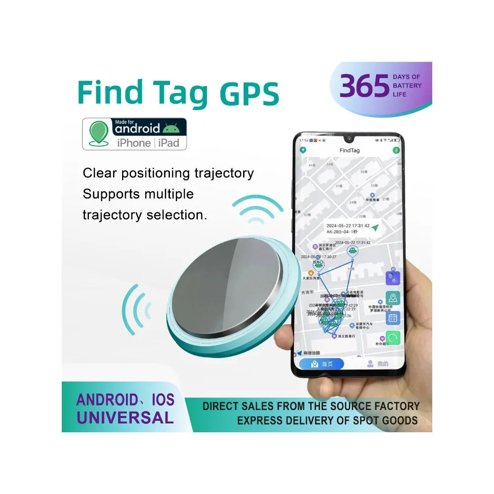 Universal Anti-Loss GPS Tracker for iOS & Android - Pets, Cars & Kids
