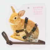 Soft Rabbit Harness & Leash Set — Adjustable Traction Rope with Bell