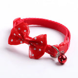 Adjustable Bow Bell Collar — Soft Universal Fit for Cats & Dogs